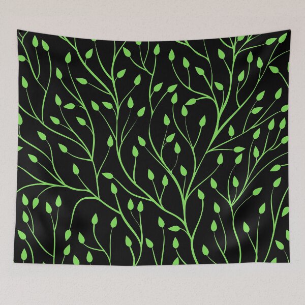 Item preview, Trendy green leaves pattern designed and sold by cutecrazytshirt.