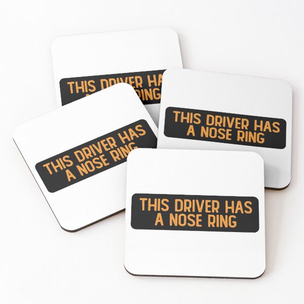 Item preview, This Driver Has A Nose Ring Funny Helmet designed and sold by Sour Soul.