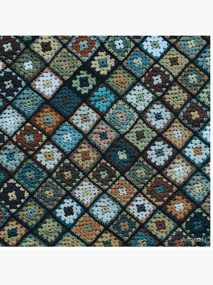 Crochet Granny Squares // Bright Duffle Bag