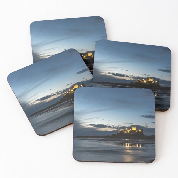 Item preview, Bamburgh Castle In The Blue Hour Before Sunrise. designed and sold by Dave Staton.