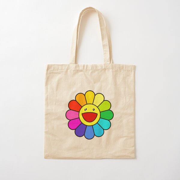 Takashi Murakami Tote Bag // Rainbow Flower Tote Bag 