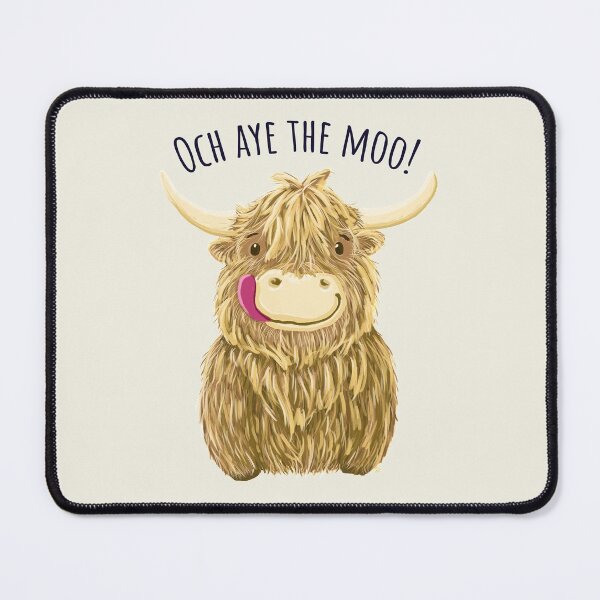 Item preview, Wee Hamish Scottish Highland Cow "Och Aye The Moo!" designed and sold by brodyquixote.