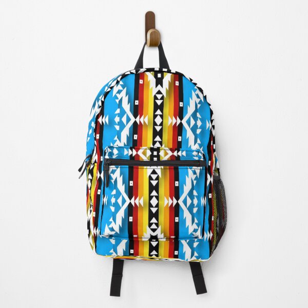 Item preview, Sky Blue / Fire Color/ White Native American Geometric Design designed and sold by JMWCD.