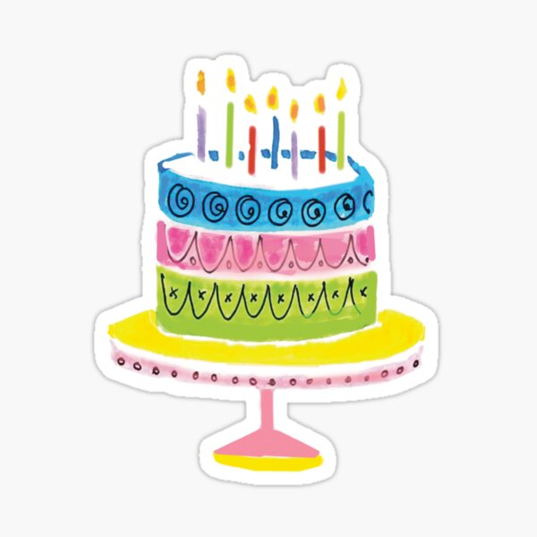 Birthday cake pop doodle line | Premium Vector - rawpixel