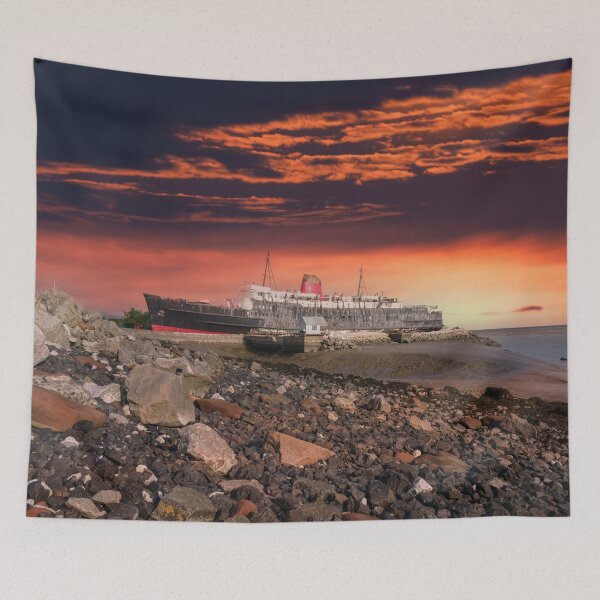 Item preview, TSS Duke Of Lancaster Sunset Sky designed and sold by rawshutterbug.