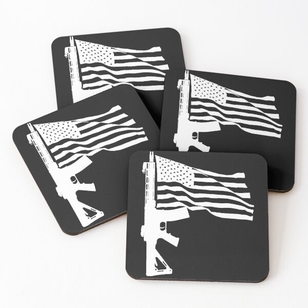 Item preview, Usa Flag AR 15 Second Amendment Gun Rights Usa Patriotic Gun Rights designed and sold by henrydy.