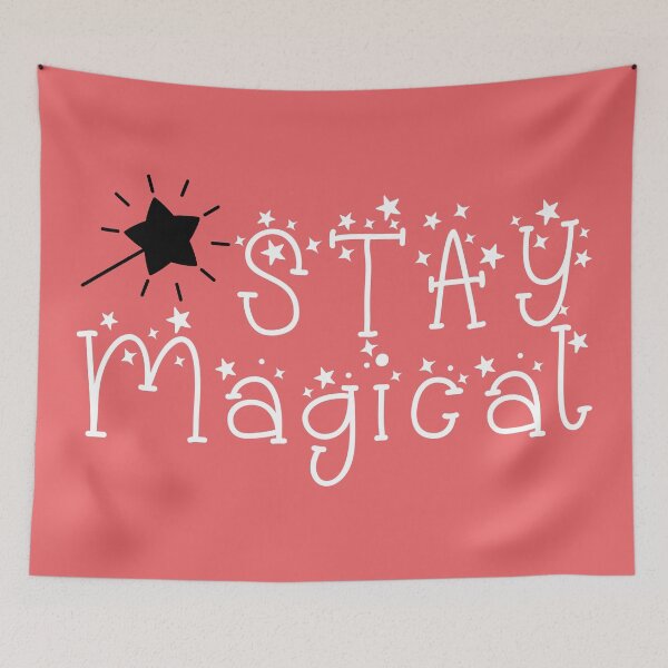 Item preview, Stay Magical Stars Quote designed and sold by DancingwithInk.