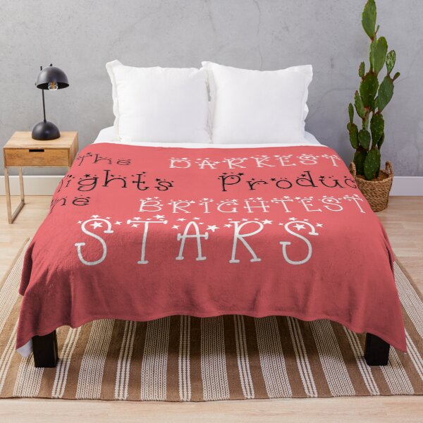 Item preview, The Darkest Nights Produce the Brightest Stars Quote designed and sold by DancingwithInk.