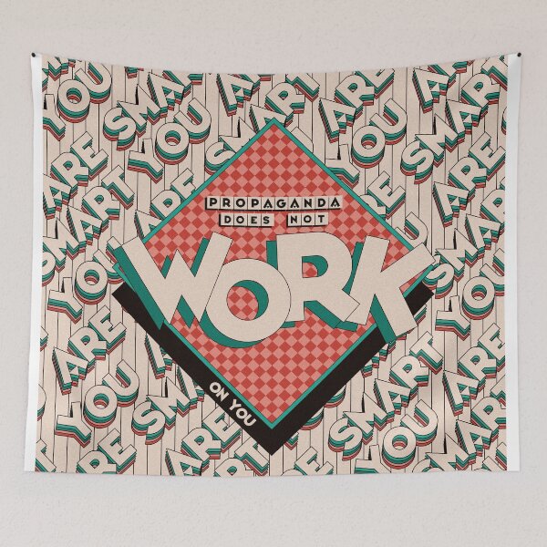 Item preview, Anti-Propaganda Propaganda Poster: Retro Vintage Parody & Aesthetic designed and sold by doomsdayllc.