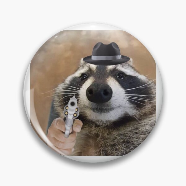 Item preview, Racoon Detective meme designed and sold by CrazyMadInsano.