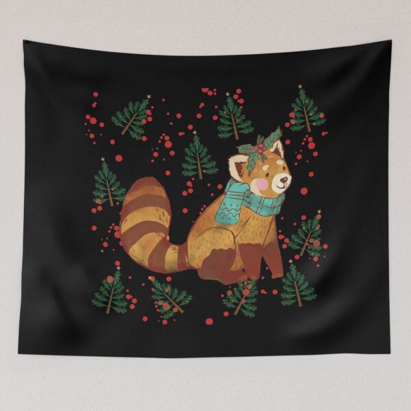 Item preview, Christmas cute red panda- Cute animal friendly panda designed and sold by Vibing-Right.