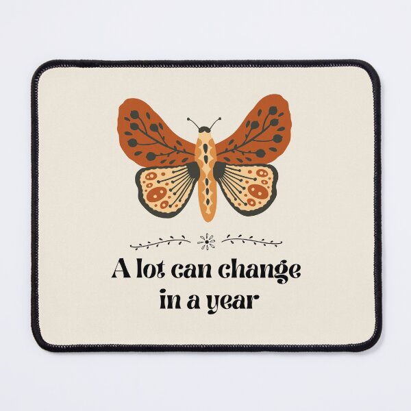 Item preview, A lot Can Change in a Year Butterfly Boho 70’s Art designed and sold by Dollfacedesign.