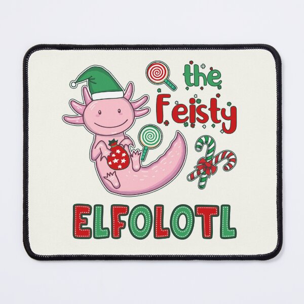 Item preview, Christmas Axolotl Elf - Feisty Elfolotl designed and sold by GrimButterfly.