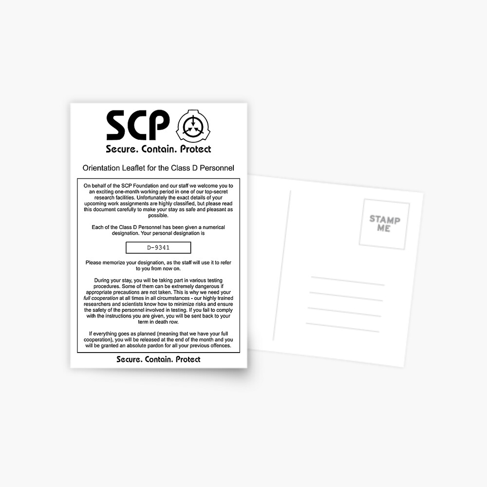 SCP Foundation Document Poster by Raildur