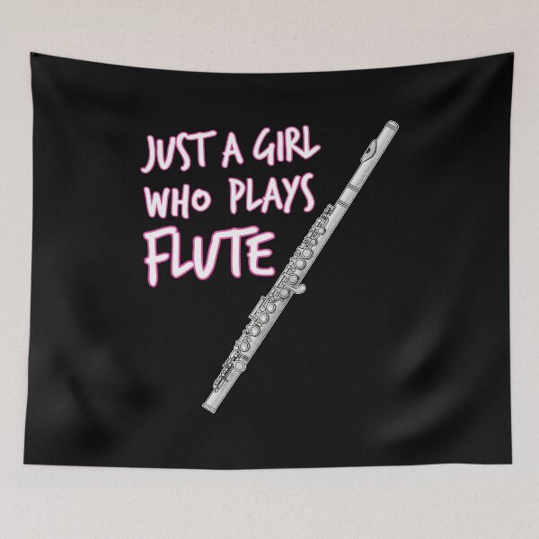 Item preview, Just A Girl Who Plays Flute Female Flutist designed and sold by doodlerob.