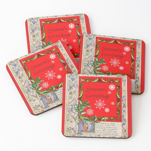 Item preview, Medieval floral Christmas designed and sold by FerretSteph.
