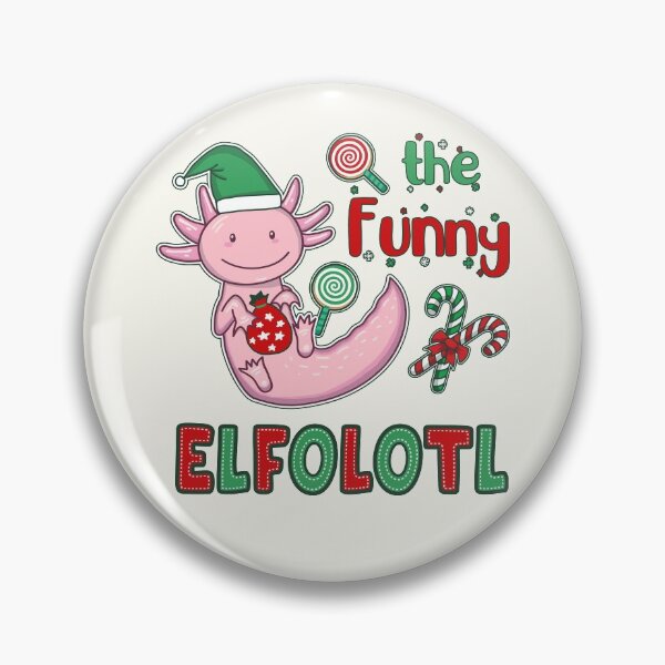 Item preview, Christmas Axolotl Elf - Funny Elfolotl designed and sold by GrimButterfly.