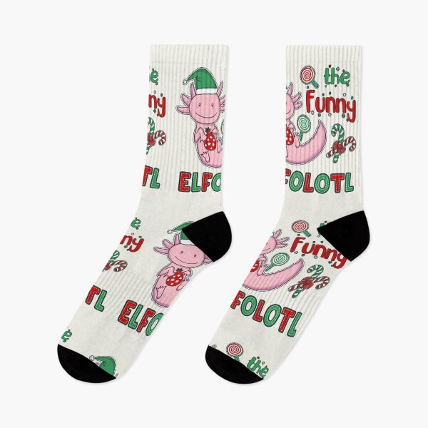 Item preview, Christmas Axolotl Elf - Funny Elfolotl designed and sold by GrimButterfly.