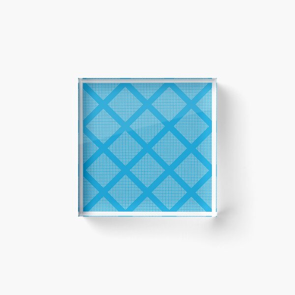 Item preview, Criss Cross Angled Dash Line Pattern in Blue on White designed and sold by Neil Feigeles.