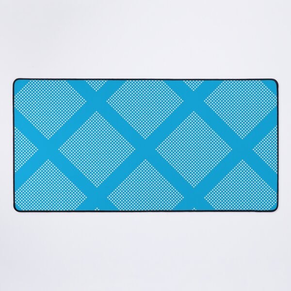 Item preview, Criss Cross Angled Dash Line Pattern in Blue on White designed and sold by Neil Feigeles.