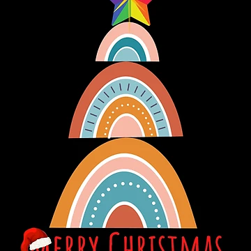Artwork thumbnail, rainbow christmas tree by RheaRealm
