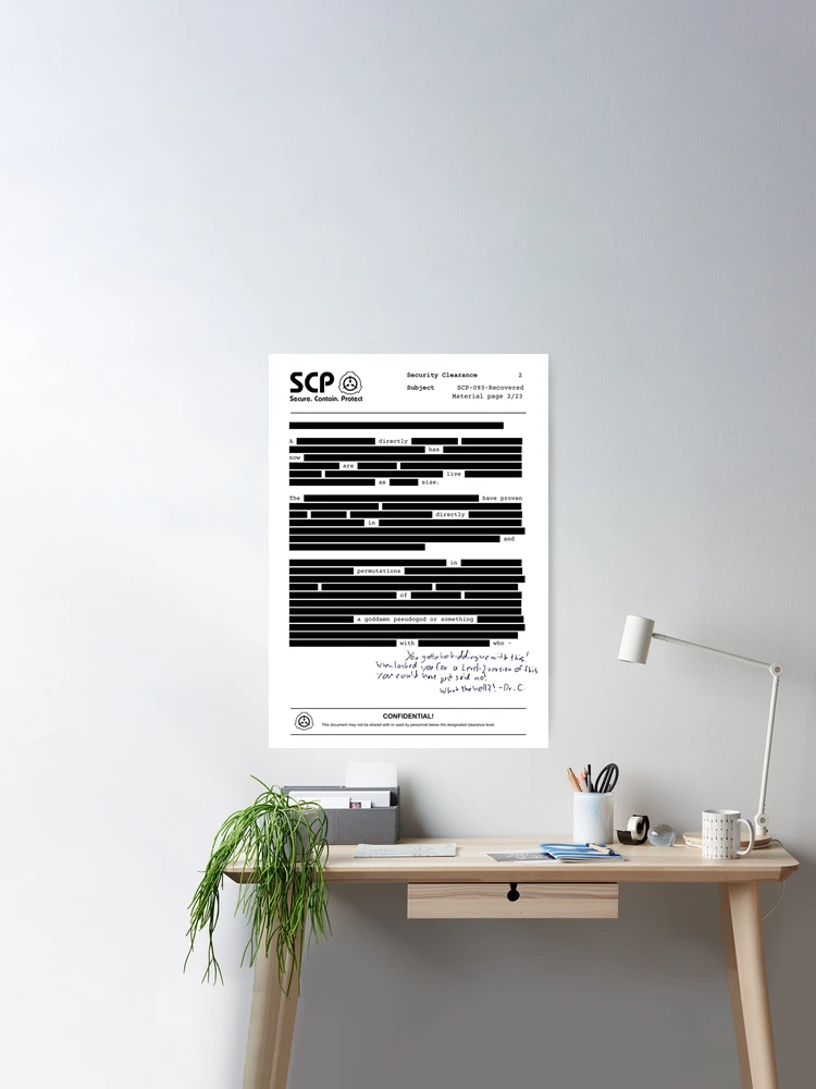 SCP Internal Departments posters that I spent 2 weeks on// Free to