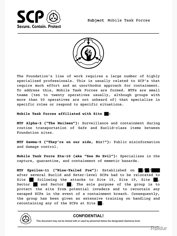 SCP 6685 Foundation document