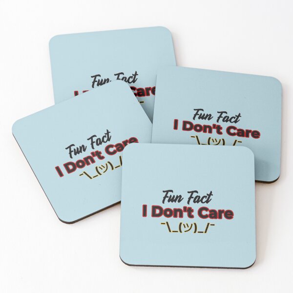 Item preview, Fun Fact l Don't Care - Funny Design designed and sold by SdForce.