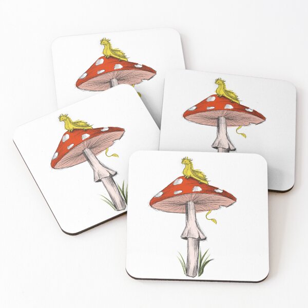 Item preview, Tiny dragon on mushroom designed and sold by Sunthecatdragon.