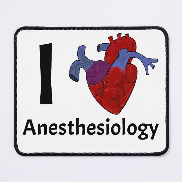 Item preview, I Love Anesthesiology Heart designed and sold by HoldMyTees.