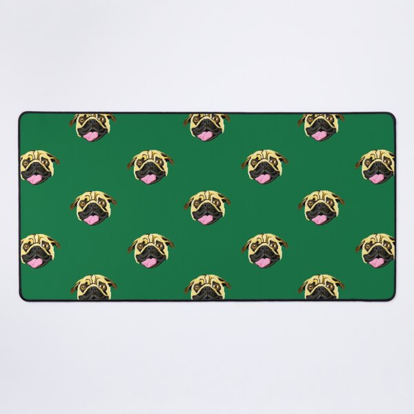 Item preview, OLIVE GREEN PUG FACE PATTERN designed and sold by jaggerstudios.
