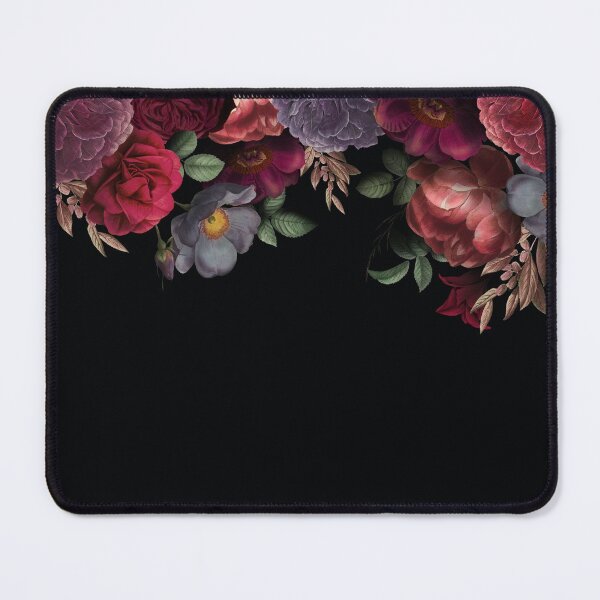 Item preview, Antique Botanical Night Watercolor Roses on Black Botanical Night Garden Nightgarden designed and sold by UtArt.