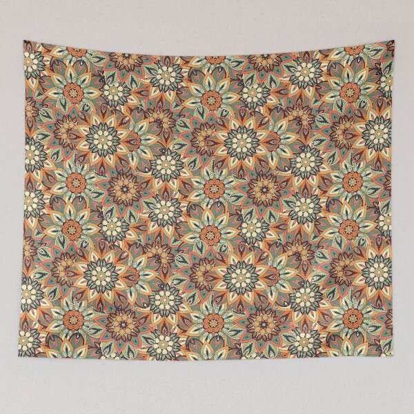 Item preview, Floral mandala abstract pattern design by Somberlain designed and sold by Somberlain.