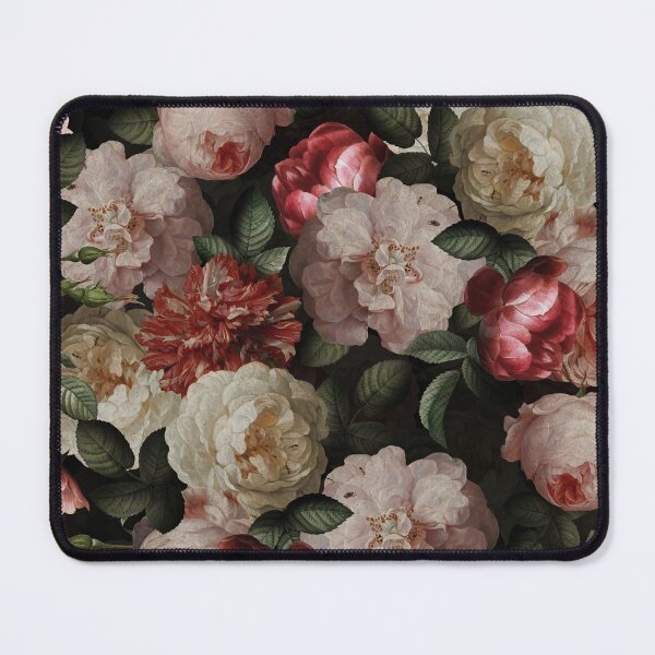 Item preview, Antique Jan Davidsz. de Heem Lush Roses Flowers On Black Botanical Night GardenPattern Nightgarden designed and sold by UtArt.