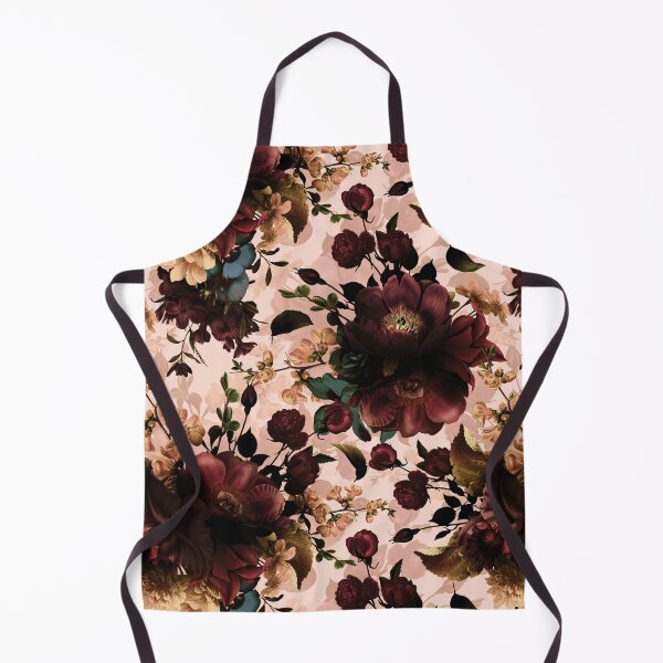 Moody florals - Mystic Night 11 Apron