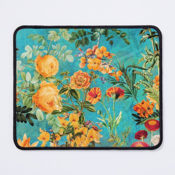 Item preview, Turquoise Vintage Botanical Summer Garden NightGarden  designed and sold by UtArt.