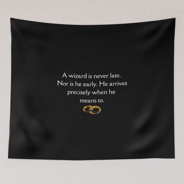 Item preview, A wizard is never late designed and sold by catoo666.
