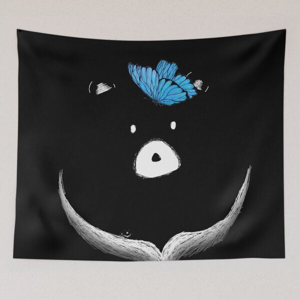 Item preview, Moon Bear with Butterfly designed and sold by BubeBube.