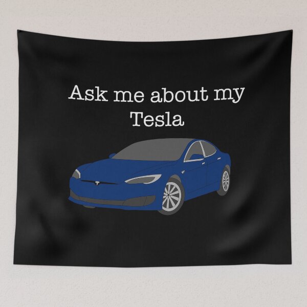 Item preview, Model S - Ask Me About My Tesla (Blue) designed and sold by karyann.
