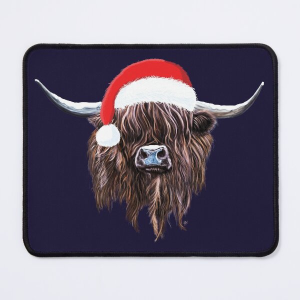 Item preview, Scottish Highland Cow Christmas Santa Hat designed and sold by brodyquixote.