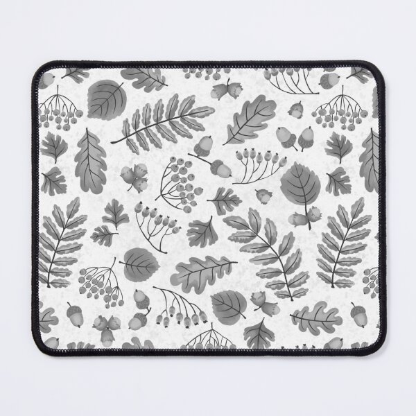 Item preview, Autumn Leaves (gray) designed and sold by Ildiko Hankoszky.