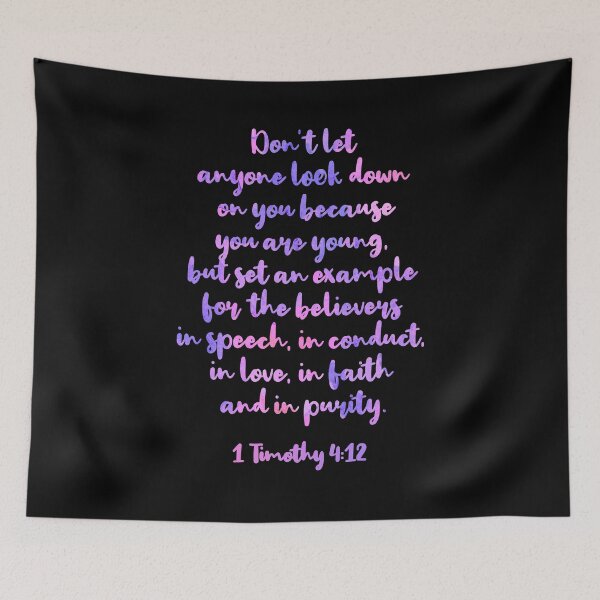 Item preview, 1 Timothy 4 12 designed and sold by starbeelight ☆.