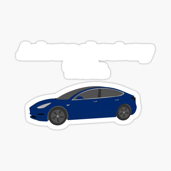 Artikel-Vorschau von Model 3 - Frag mich nach meinem Tesla (blau), designt und verkauft von karyann.