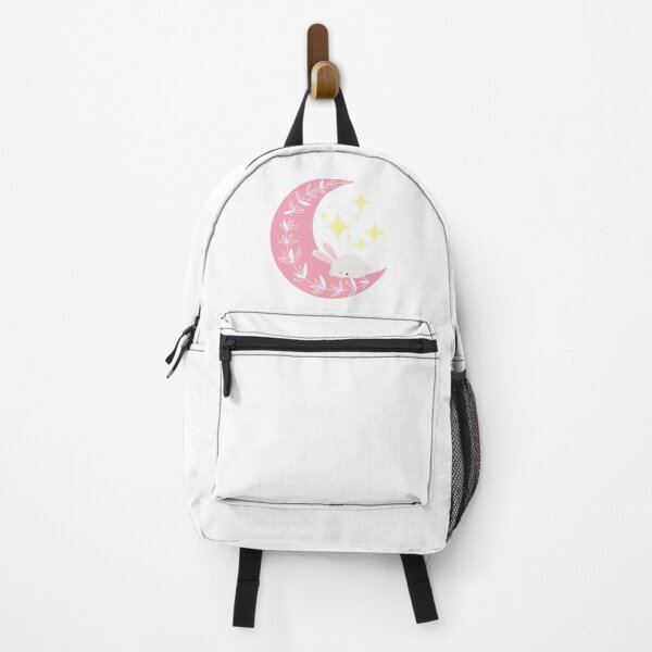 Item preview, Cute bunny sleeping on the pink moon designed and sold by BWAYZ.