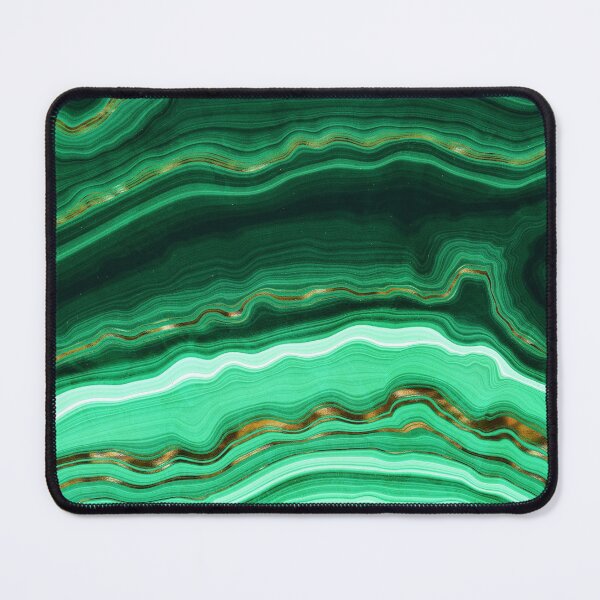 Item preview, Faux Green and Gold and Mint veined Malachite Gemstone designed and sold by MysticMarble.
