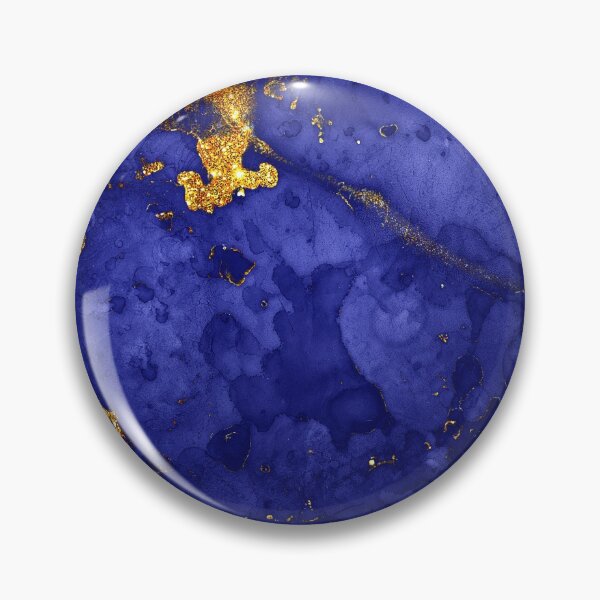 Item preview, Indigo Blue and Gold veined Faux Marble  designed and sold by MysticMarble.