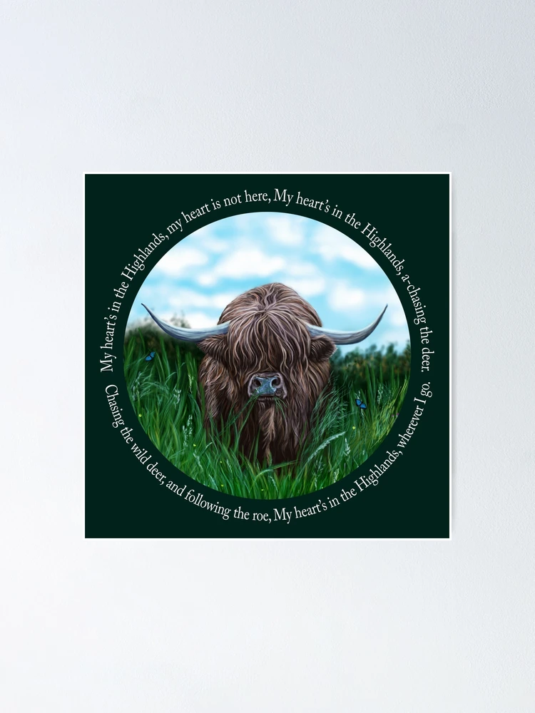 Highland Cow Wrapping Paper Scottish Highlands Eco Friendly Gift