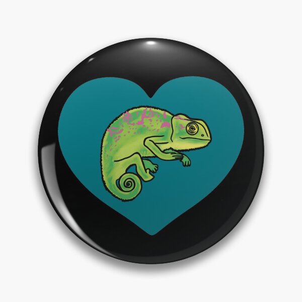 Item preview, Chameleon Heart for Chameleon Lovers, Teal Heart designed and sold by Mochi-Merch.