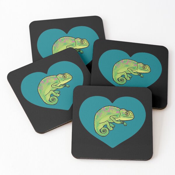 Item preview, Chameleon Heart for Chameleon Lovers, Teal Heart designed and sold by Mochi-Merch.