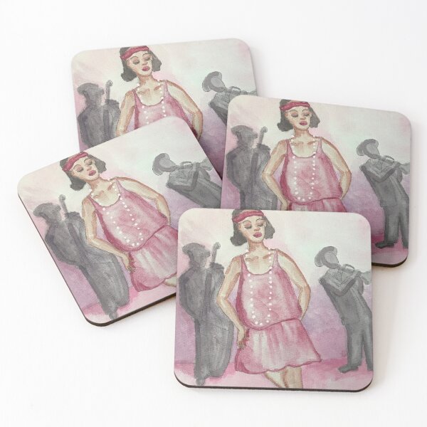 Item preview, Red Shoes Dancing Girl designed and sold by gatadelafuente.